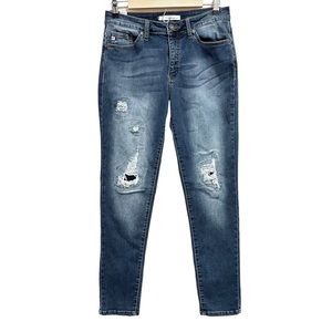 KanCan Distressed Skinny Blue Jeans Style MT1025 Size 11/29
